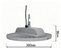 Lampe suspendue LED UFO Slim pour entrepôt industriel et bureau, indice de protection IP65