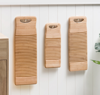 Planche à laver à main en bambou naturel pour le lavage du linge, anti-dérapant, planche à récurer pour les femmes école maison, décor vintage