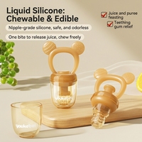 Produits pour bébés avec logo personnalisé, ensemble de mangeoires à fruits pour enfants, sans BPA, en silicone, mini-sucettes pour congélateur, tétines d'alimentation pour bébés