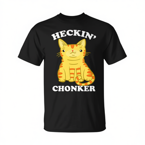 Camiseta premium Heckin' Chonker Fat Cat Orange Tabby - Product Image 2