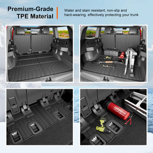 Tapis de dossier arrière Tapis de sol protecteur de seuil de porte 2e rangée <span class=keywords><strong>sous</strong></span> <span class=keywords><strong>le</strong></span> tapis pour 2025 Toyota 4Runner TPE - Product Image 6