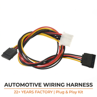 Câble coaxial UTP Cat6 étanche, faisceau de câblage PVC/PBT pour moto/automobile, système de communication réseau robotique, système de vision