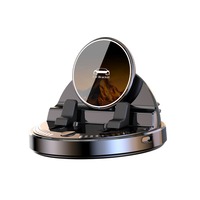Support de téléphone pour tableau de bord de voiture avec charge sans fil rapide 15W, 360 °   Support mains libres rotatif, universel pour smartphones iPhone et Android