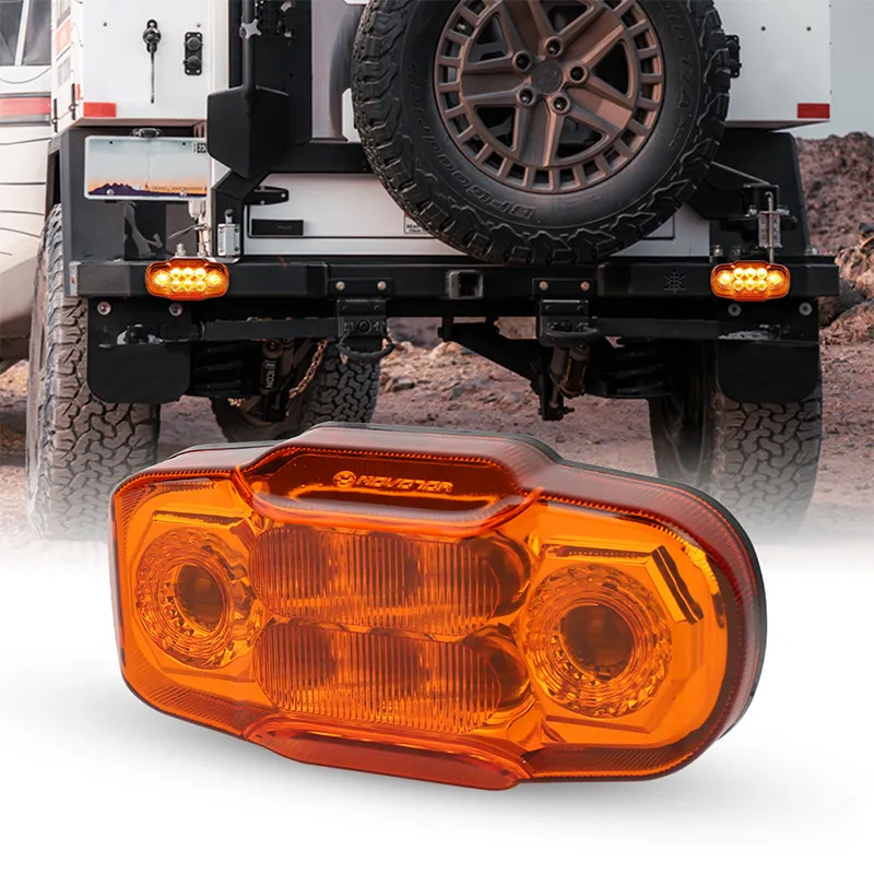 OVOVS luce senza fili Logger Kit magnetico ambra LED spia di segnalazione 3 modalità lampeggiante per la registrazione camion rimorchio Camper RV