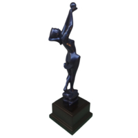 Usine En Gros Meilleur Ballet Danseur Statue Bleu Foncé Danse Fée Jeu De Sport Trophée Tasses Métal Artisanat Souvenirs