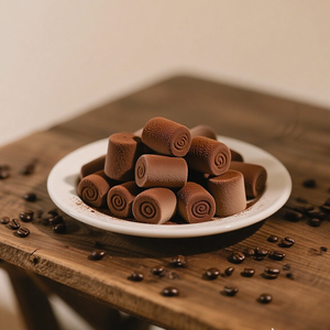 Vente en gros de barbe à papa en forme personnalisée Boîte multicolore Produit du fournisseur de confiance Assortiment de saveurs-Vraie mangue à la crème de café - Product Image 6