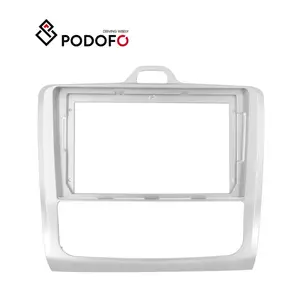 Podofo 2 Din 9 Inch Car Stereo Radio Frame Dashboard Trim For Ford/Focus 2004-2011