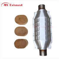 Konverter Katalitik Tiga Jalur MX Exhaust dengan Pembawa Sarang Lebah Keramik/Logam dengan 100-1200cpsi untuk Sistem Knalpot Euro4 5