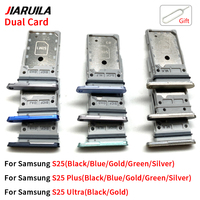 Bandeja de Tarjeta SIM para Teléfono Móvil al por Mayor para Samsung S25 Plus S25 Ultra, Soporte para Bandeja de Tarjeta SIM Dual, Ranura para Tarjeta Micro, Bandeja Flexible