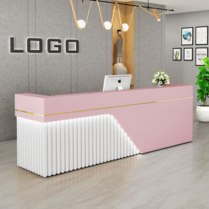 Mostrador de recepción de nuevo diseño, salón de belleza, cajero <span class=keywords><strong>en</strong></span> la recepción, Mostrador de spa personalizado para mostrador de recepción de <span class=keywords><strong>gimnasio</strong></span> de hotel - Product Image 2