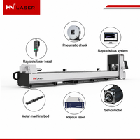 Pemotong Tabung Laser Serat Berpendingin Air dengan Sumber Laser Raycus MAX, Berjalan Stabil dan Terus Menerus untuk Pemotongan Tabung Logam