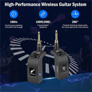 Беспроводной гитарный передатчик и приемник Clavax CLWXLR-M01 Plug and Play 2,4 ГГц с разъемами 6,35 мм и 3,5 мм для бас-гитары, скрипки, клавишных инструментов - Product Image 4