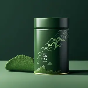 Latas de Matcha en polvo de 50 gramos y 100g de lujo respetuosas con el medio ambiente, lata hermética de té y café de calidad alimentaria japonesa orgánica para Matcha