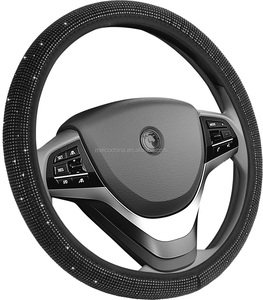 Funda de <span class=keywords><strong>Volante</strong></span> con Pedrería Brillante, Estilo Y2K, Accesorios de Auto con Cristales y Diamantes para Mujeres y Chicas - Product Image 2