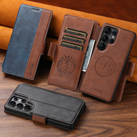 Étui portefeuille magnétique SUTENI pour Samsung S26 Ultra avec chargement sans fil, support et porte-cartes en similicuir pour S25 S24 S23