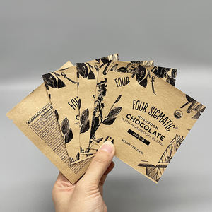 Sachets <span class=keywords><strong>d</strong></span>'emballage personnalisés en papier kraft pour biscuits, chocolat, bonbons, gommes, thé, café en poudre, sachets plats à fermeture hermétique - Product Image 2