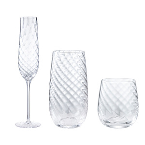 Flûtes à vin en cristal créatives en gros, verres à vin sans pied torsadés pour l'eau, le whisky, les verres de <span class=keywords><strong>dégustation</strong></span> - Product Image 1