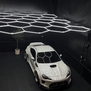Salle de sport Bar Exposition Hexagone Panneaux Led 6 <span class=keywords><strong>Lumières</strong></span> Applique murale hexagonale <span class=keywords><strong>Lumières</strong></span> RVB - Product Image 2