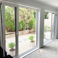 Ventanas de Aluminio con Aislamiento Térmico, Estilo Francés, para Casa o Villa, Marca Optima Custom Villa House Store, Ventana Panorámica Fija de Aluminio