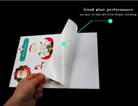 Papier autocollant vinyle imprimable jet d'encre brillant/mat blanc A3 A4 pour flexographie