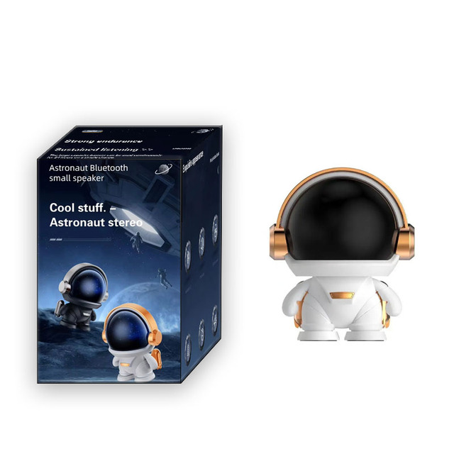 High Quality Promotional Gifts New Design Astronaut Hands-free RGB BT Wireless Portable Mini Speaker With Led Light