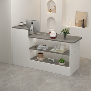 Comptoir de caisse simple et moderne pour petit magasin de vêtements, magasin de proximité, bureau d'accueil, réception - Product Image 4
