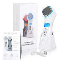 Nouvel appareil de beauté portable chaud/froid 2026 avec écran LCD pour usage domestique, lifting et raffermissement du visage, photo-rajeunissement, étanche