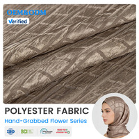 Tissu en satin rayé à carreaux 1013, antistatique, respirant, 100 % polyester, pour écharpes féminines, confection de thobes et jilbabs