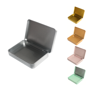 Tùy chỉnh hình chữ nhật bản lề nắp hộp thiếc cho sử dụng khác nhau món quà nhỏ bao bì lớn trà lưu trữ Pet Nguồn cung cấp hộp thiếc - Product Image 1