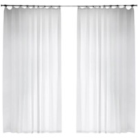 Dubai Chine Fabricant 300cm 320cm 340cm 360cm Largeur Polyester Ligne Mousseline Tissu Sheer Rideau Tissu Rembourrage Filles