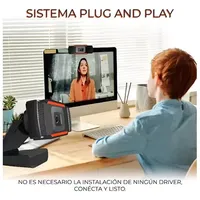 Webcam USB Definisi Tinggi Dengan Mikrofon Bawaan Untuk Konferensi Video Dan Permainan, Resolusi 1080P, Fokus Otomatis, Sensor CMOS,