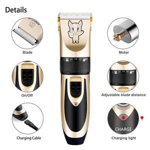 <span class=keywords><strong>Tondeuse</strong></span> professionnelle ultra-silencieuse pour animaux de compagnie - Kit de toilettage pour <span class=keywords><strong>chien</strong></span> sans fil rechargeable - <span class=keywords><strong>Tondeuse</strong></span> électrique étanche pour poils épais - Product Image 5