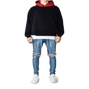 Sweat à capuche manches longues, vêtement décontracté de qualité, avec cordons de serrage, pull noir, logo personnalisé, nouveau, collection 2021 - Product Image 2