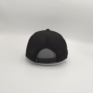 Casquette de baseball 6 panneaux tendance de haute qualité pour l'extérieur, en polyester, avec logo brodé personnalisé et découpe laser, vente en gros OEM - Product Image 6