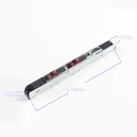 Roulettes de porte réglables de 12 mm avec poulie à rainure pour portes coulissantes en PVC