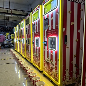 Automatic Commercial <b>Popcorn</b> Vending <b>Machine</b> LCD Display Touch Screen Coin/Cashless Payment Powder-Coated Steel Construction Cor - Product Image 1