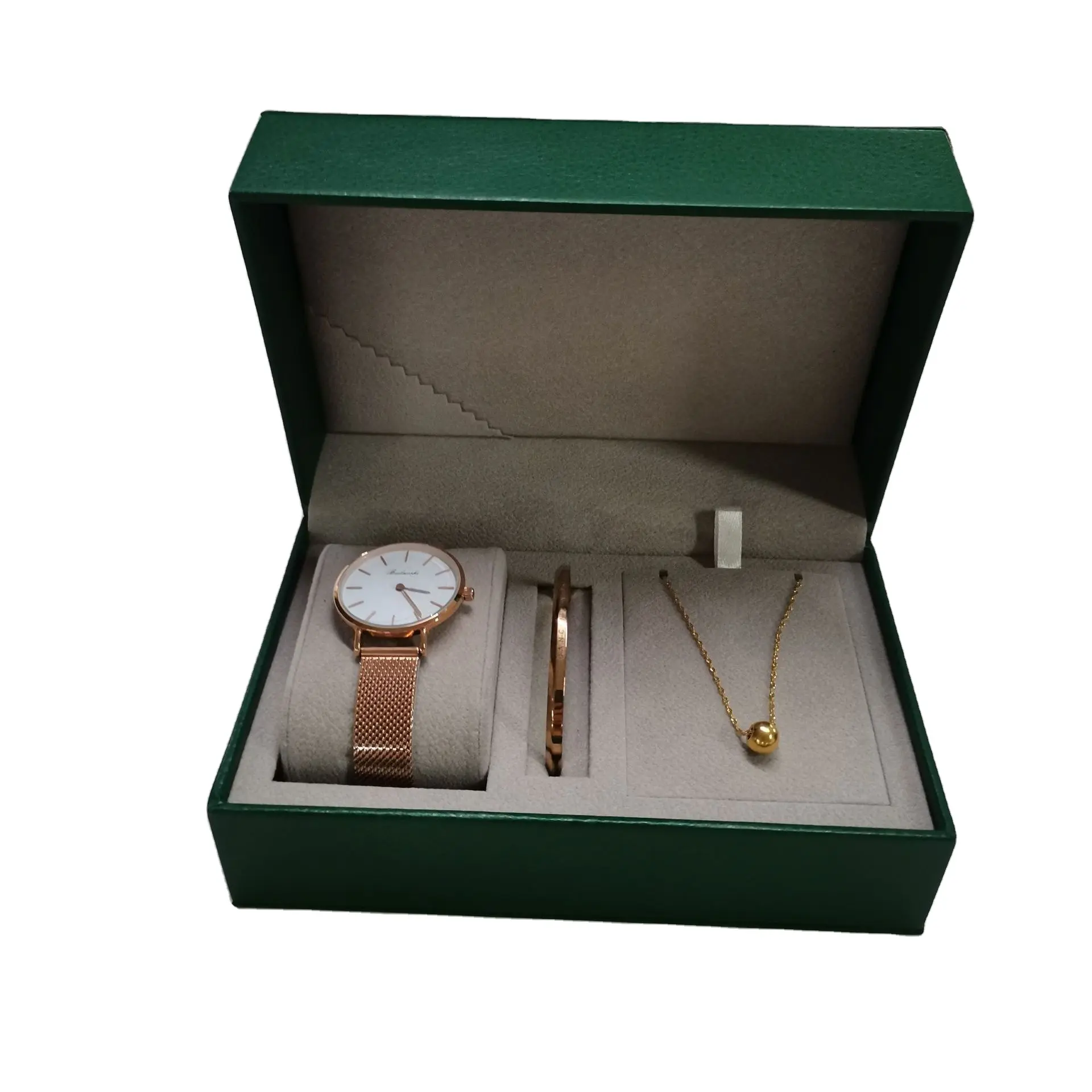 Alta qualidade luxo pu couro flip relógios embalagem caixa couro genuíno presente caso