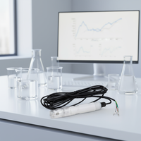 Sonde de pH numérique en ligne RS485 avec électrode PTFE, détecteur d'acidité et d'alcalinité, analyseur de qualité de l'eau pour eaux usées industrielles