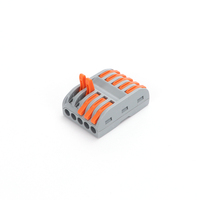 Connecteurs à levier Boerda 5P 28-12 AWG en cuivre, avec boîtier PC, 32A 250V, pour câbles électriques et raccordements de fils