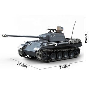 Set de Bloques de Construcción DIY Tanque Mediano Alemán, 1180 Piezas, Colección <span class=keywords><strong>Militar</strong></span> de la Segunda Guerra Mundial, Modelo de Juguete del Ejército con Armas y Figuras de Soldados - Product Image 4