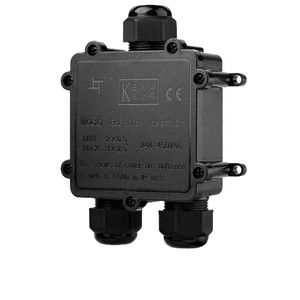 <b>Waterproof</b> <b>Junction</b> <b>Box</b> M20 Thread 1 In 2 Out Nylon IP68 Outdoor Use - Product Image 2