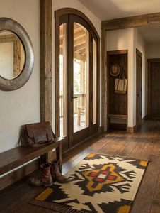 Rustic Boho Southwestern Jute Wool <b>Runner</b> <b>Rug</b> Handwoven Tribal Farmhouse Carpet Accent <b>for</b> Entryway Hallway Home Decor - Product Image 5