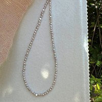 Collier de perles baroques grises naturelles, chaîne de clavicule minimaliste en perles d'eau douce, bijoux pour femmes, fournisseur en gros