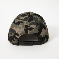 Gorra de Béisbol de Camuflaje con 5 Paneles Estructurados, Logotipo Bordado Personalizado y Cierre a Presión