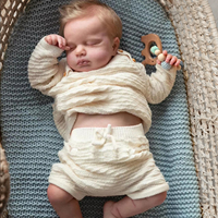 Poupées Bébé Reborn en Silicone Corps Entier de 18 Pouces, Vêtements Réalistes pour Fille et Garçon Jumeaux avec Kit de Matelas à Langer, Poupée Nacido pour Filles