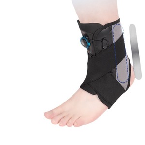 <b>Ankle</b> <b>Brace</b> With Double Aluminum Plate <b>Support</b> Adjustable BOA Closure Breathable Nylon For Football Sports Unisex S M Size - Product Image 1