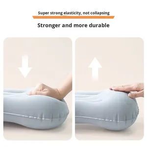 Portable Travel Pillow for Airplanes High-Speed Trains <b>Car</b> Rides Outdoor Camping Nap Time Foldable Lumbar Support Pillow - Product Image 3