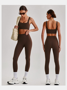 Conjunto de Yoga y Ropa Deportiva Ajustada para <span class=keywords><strong>Chicas</strong></span>, con Logotipo Personalizado de Marca Privada, Sensación de Segunda Piel, para Entrenamiento y Running 3366 - Product Image 2