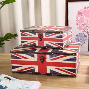 Wooden <b>Storage</b> <b>Boxes</b> Set Desktop Jewelry Organizer Covered Flip Lid Multiple Patterns Household Dustproof Box - Product Image 4