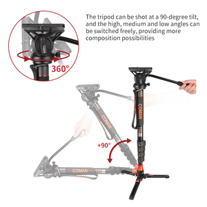 Máy Quay Video Bán Buôn <span class=keywords><strong>Monopod</strong></span> <span class=keywords><strong>360</strong></span> Độ Xoay Monepad Vật Liệu Nhôm Góc Rộng - Product Image 5